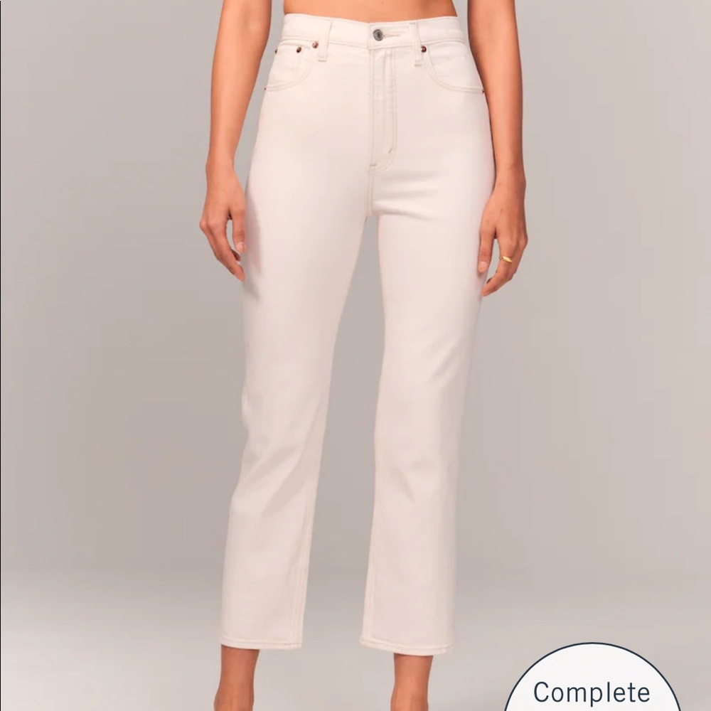 High Rise Ankle Straight Jean